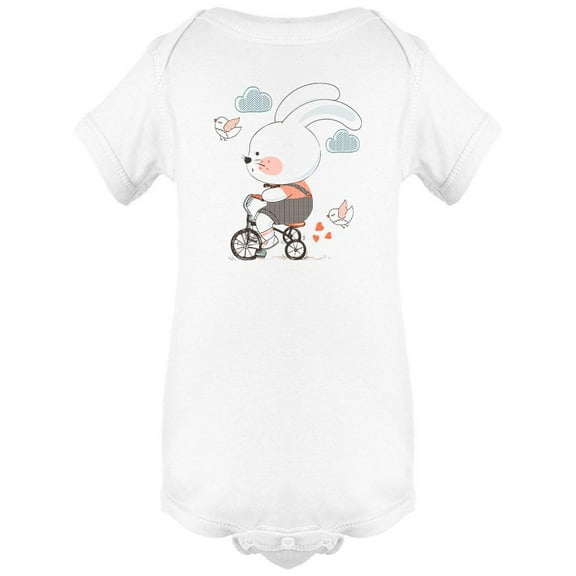 Rabbit On Cute Tricycle Bodysuit Infant -Image by Shutterstock,  24 Months