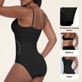 thumbnail image 6 of QYLUX Women’s Seamless Shapewear Bodysuit, V-Neck Sleeveless Tummy Control Body Shaper, Slimming & Invisible Under Dresses,Sizes S-XL, 6 of 9