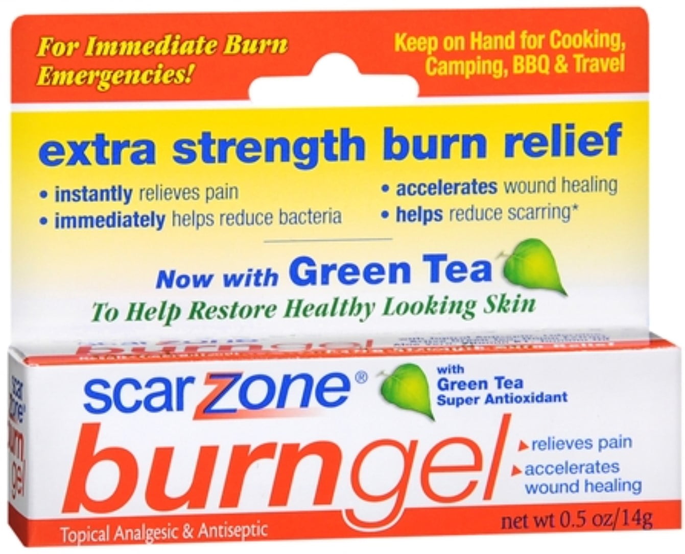 Scar Zone Extra Strength Burn Gel 0.50 oz (Pack of 3)