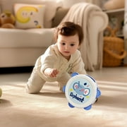 Wdhugt Blue Musical Tambourine Toy For Babies 5.5 Inches Long Plastic With Gentle Sounds For Sensory Play Blue