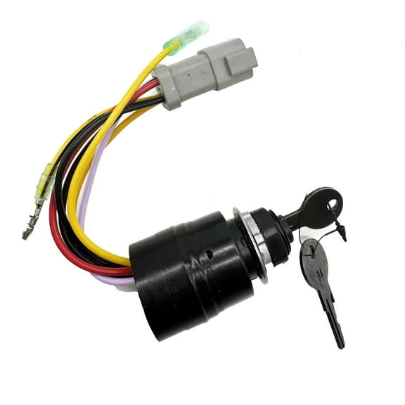 Grey Plug Marine Ignition Switch with Keys for Tracker Boats 129572