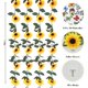 thumbnail image 2 of Guirnalda artificial de girasoles BLEUM CADE de 30 pies con mariposa x4, 2 of 7