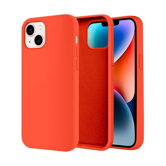Funda de Protección para iPhone 14 Plus - Sovico - Silicón con Forro de Microfibra
