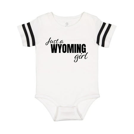 

Inktastic Just a Wyoming Girl Born and Raised Gift Baby Girl Bodysuit