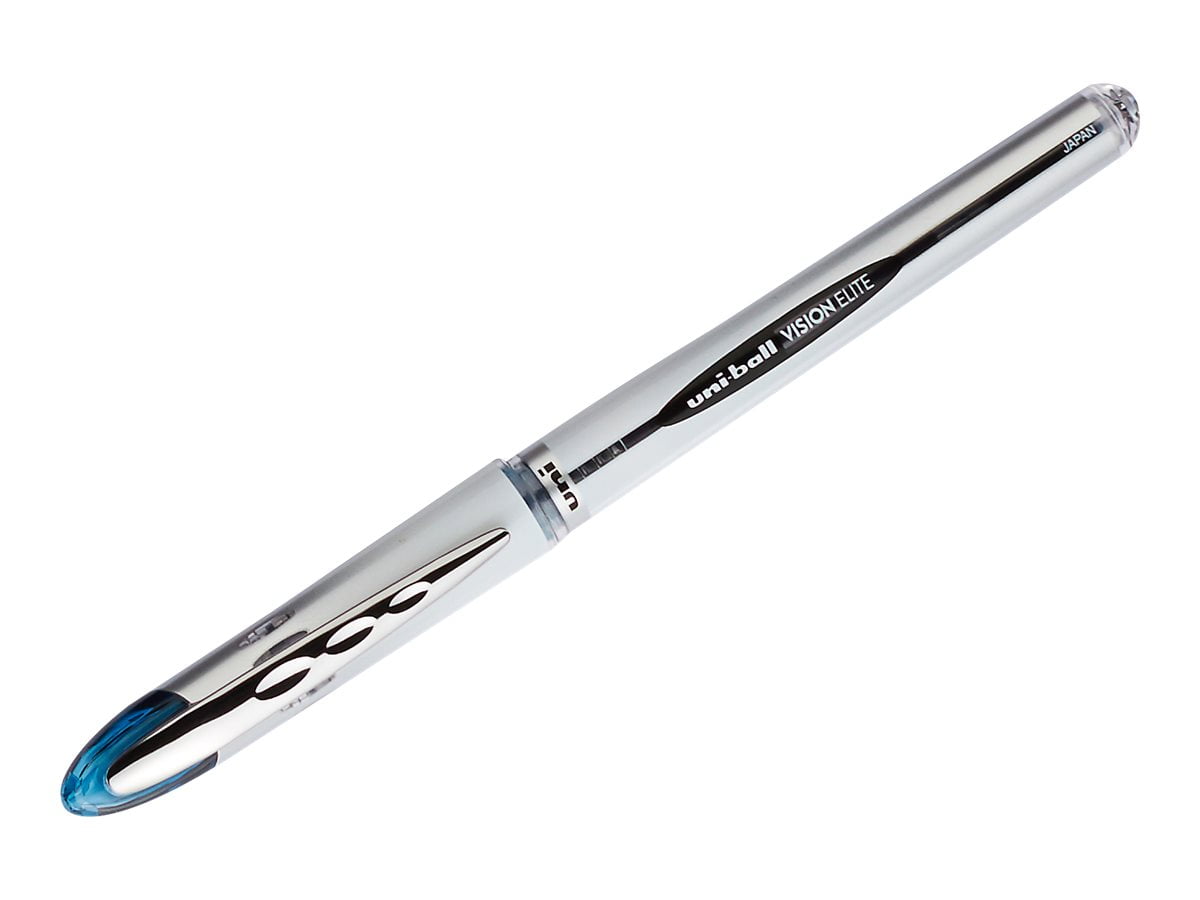 Uniball VISION ELITE Rollerball pen blue black pigment ink 0.8