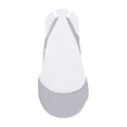 thumbnail image 3 of Women 2 Pairs Sling Liner Socks Low Cut No Show Half Socks Slingback Invisible Non Slip Heel Liner Toe Topper Sock for Heels Flats Pumps Shoes Comfortable Breathable Footwear, Light Ashy, 3 of 9
