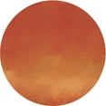 thumbnail image 1 of Ahgly Company Machine Washable Indoor Round Transitional Neon Orange Area Rugs, 7' Round, 1 of 7
