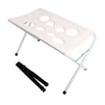 thumbnail image 5 of Pet Grooming Hammock with Foldable Iron Stand, 60x33x40cm | Dog Bath Stand for Small Dogs and Cats, Mesh Grooming Table with Safety Strap for Nail Trimming, Bathing, Grooming & Pet Care Gray, 5 of 8