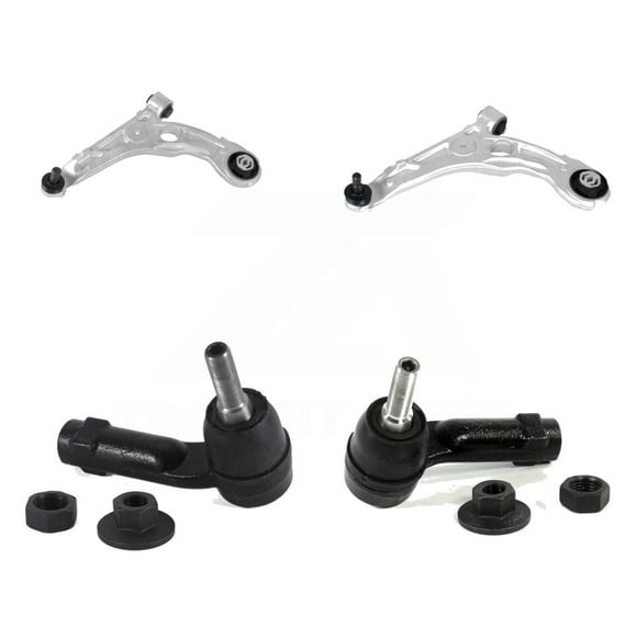 TOR Front Suspension Control Arm Assembly and Tie Rod End Kit for Car Chrysler 200 Dodge Dart - Left Right Side (Driver Passenger) KTR-104348