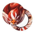 thumbnail image 2 of KLL Red Leaf Flame Fox Round Bar Chair Cushion Cover 13 inch ,Bar Stool Protector with Elastic, Soft Washable, 2 of 6