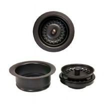 premier copper products dc-1orb drain combination package for double bowl kitchen sinks, oil rubbed bronze