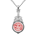 thumbnail image 1 of Chinese Red Dragon Animal Pendant Jewelry Music Guitar Torque Hangtag, 1 of 3