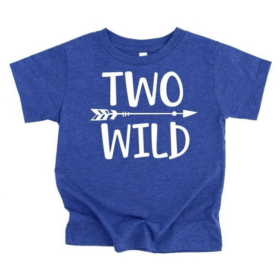Olive Loves Apple Two Wild Arrow Boys 2nd Birthday Shirt for Toddler Boys Picture Perfect Outfit Vintage Royal Shirt 3T