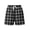 Black/white Plaid, variant on BU6703 Oversized Flannel Short-Red/Blk Buff Plaid-L