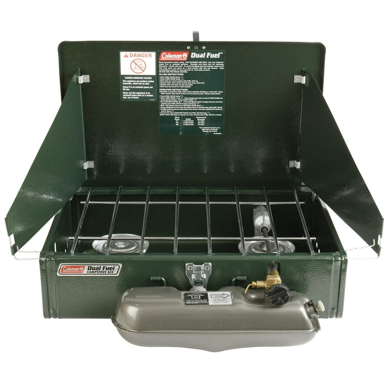 Coleman Guide Series 424 Dual Fuel 2-Burner Camp Stove, 14,000