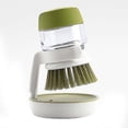 thumbnail image 1 of Soap Dispensing Palm Brush Storage Set Washing Up Brushes With Stand Hand Kitchen Tools, 1 of 4