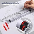 thumbnail image 3 of Architectural Rolling Parallel Ruler Plastic Drawing Ruler for Technical Drawing, 3 of 8