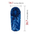 thumbnail image 4 of DODAMOUR Extra Long Satin Bonnet for Women, Adjustable Braid Bonnet with Tie Band, Double Layer Elastic Silk Bonnet for Braids Hair Sleeping Cap (Navy Blue), 4 of 7