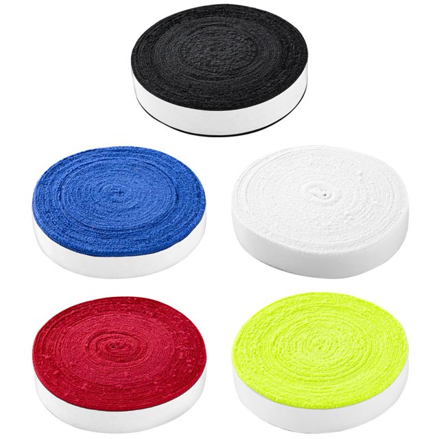 Sobregrips de raqueta de tenis de bádminton de 10 m, cinta adhesiva antideslizante para toalla (azul)