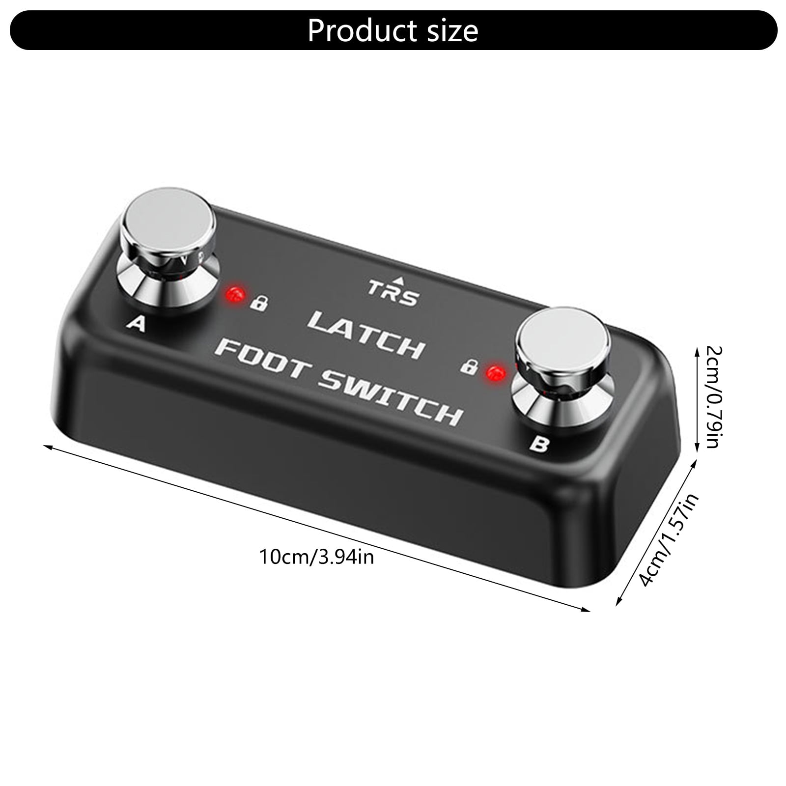 Digital Reverbs Guitar Pedal Double Pedal External Foot Switches Double Step Nails for Home Practice and Live Shows