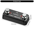 thumbnail image 5 of RYUJNDK External Footswitch Double Pedal Portable Double Function Pedal Compacts Pedal for Guitarists and Keyboard Player, 5 of 8