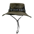 thumbnail image 1 of Chapeau Seau Homme Été Protection UV Large Bord Panama Safari Chasse Randonnée Chapeau Pêcheur Filet Chapeau Plage Protection Solaire Vert Armée, 1 of 6