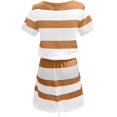 thumbnail image 4 of Robe de Sport pour Femmes Robe d'Été Respirante Courte Mini-Robe pour Tennis Baseball Voyage Plage Jaune Moyen, 4 of 6