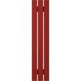 thumbnail image 6 of Ekena Millwork 11 1/2"W x 45"H Americraft Three Board (2 Batten) Exterior Real Wood Spaced Board-n-Batten Shutters (Per Pair), Fire Red, 6 of 10