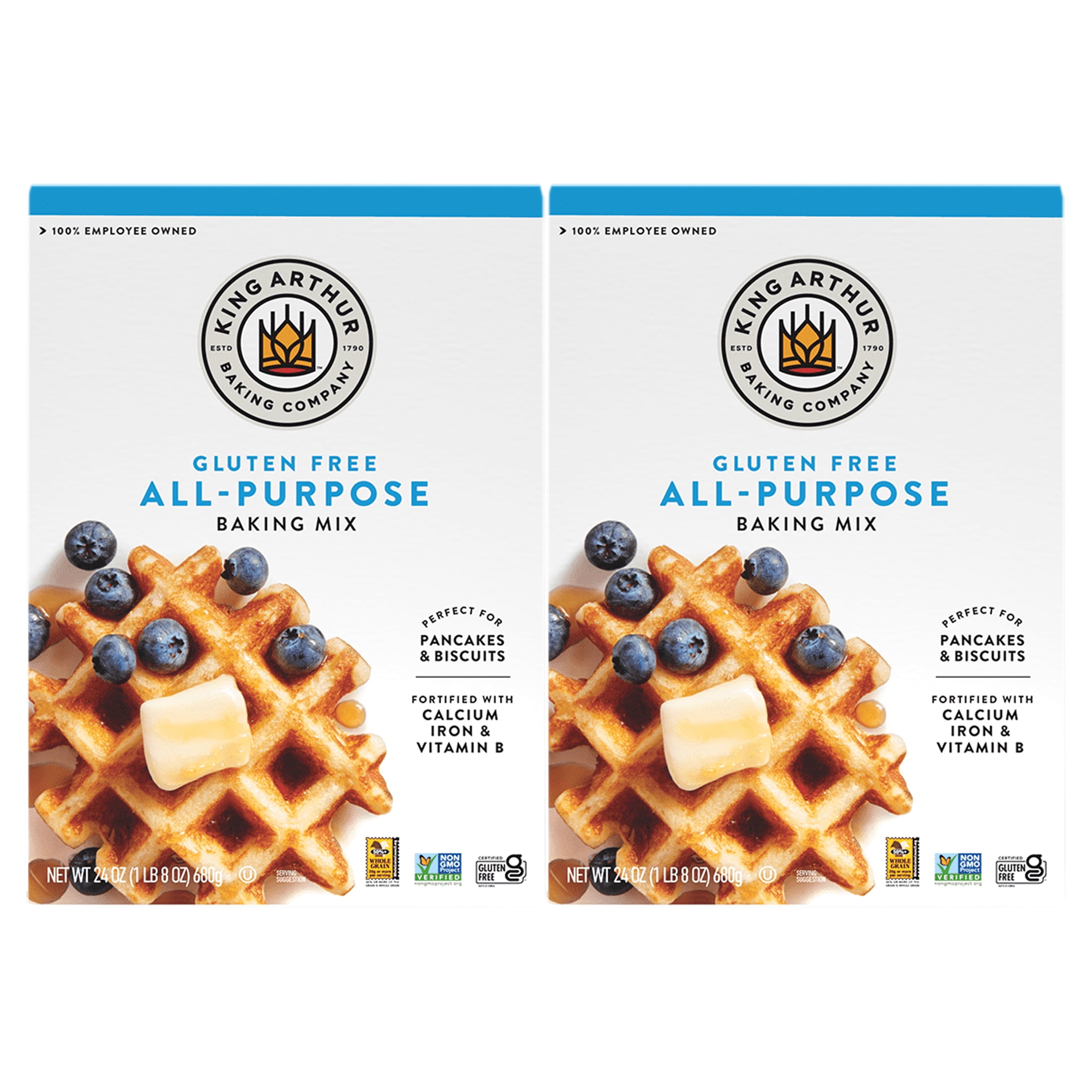 (2 pack) King Arthur Flour Gluten Free AllPurpose Baking Mix, 24 oz