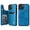 Blue, variant on iPhone 13 Case,Dteck Butterfly Pattern Magnetic Leather Card Holder Wallet Case Shockproof Rubber Hybrid Kickstand Cover for iPhone 13,Brown