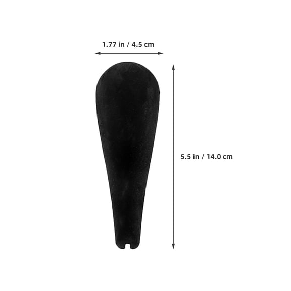 GAXIRE Antislip Hanger Shoulder Pads Velvet Black 12Pcs 5.5x1.8x1.2in