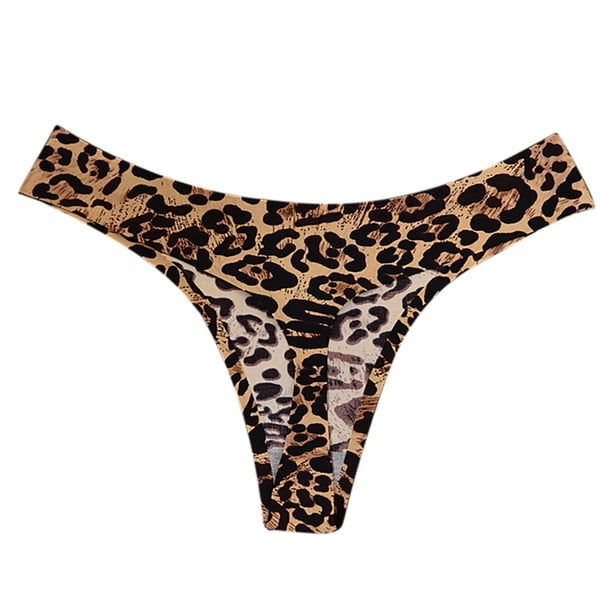 jovati Sexy Womens Underwear Womens Leopard Print Sexy Cotton Underwear  Panties Flower Underwear 