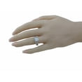 thumbnail image 5 of 925 Sterling Silver Rope Solitaire Promise Rings for Her Wedding Ring Set Make Great Birthday Gifts for Women, 5 of 7