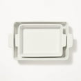 thumbnail image 3 of 2pc Stoneware Rectangle Baking Dish Set - Bakeware, Microwave & Oven Safe, Dishwasher Safe, 3 of 5