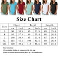 thumbnail image 3 of Liher Women Summer Tshirts Short Sleeve V-Neck Basic Tops Plain Solid Color Tee Shirts Army Green Stretchy Tunic Top Clothes Size S, 3 of 6