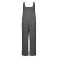 thumbnail image 4 of Jumpsuits for Women Fashion Ethnic Style Solid Buttons Pocket Suspender Long Jumpsuit Womens Jumpers and Rompers Casual Ladies Rompers and Jumpsuits, 4 of 4