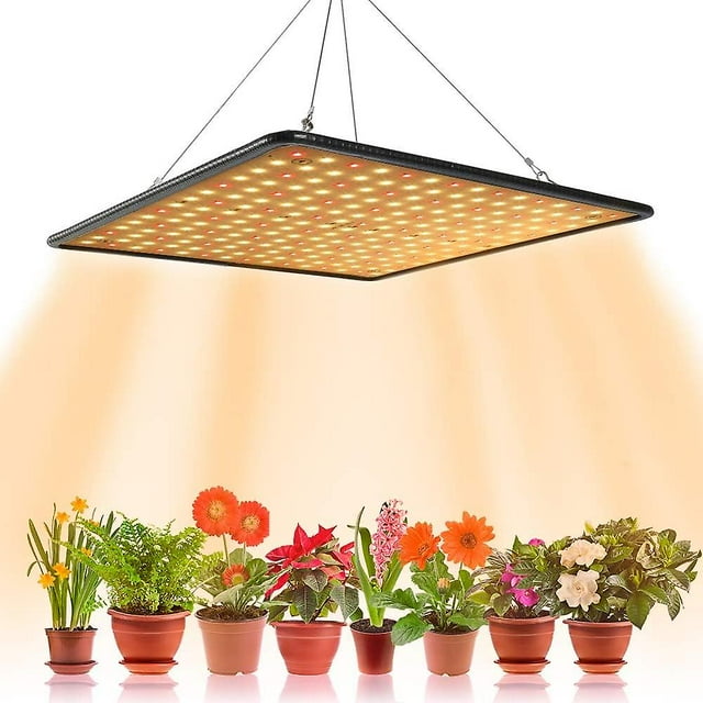 Lumières LED 1000W pour Jardinage, Floraison et Croissance, Lumières de Croissance Intérieures, Lumières Hydroponiques avec Crochets, Germination et Croissance (Rouge+chaud)