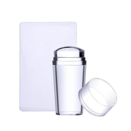 DIY Nail Decor Clear Nail Art Stamper Clear Silicone Stamping Jelly with Scraper
