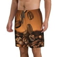 thumbnail image 2 of Cauagu Coffee Beans Print Men's Swim Trunks,Hawaiian Bathing Suit Swimsuits Beach Shorts with Pockets for Men Quick Dry Swimming Board Shorts-XX-Large, 2 of 6