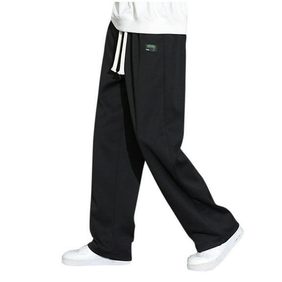 Mens Sweatpants Mens Casual Pants Sweatpants Men's Straight Leg Casual Pants Loose Wide Leg Sweatpants