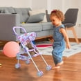 thumbnail image 2 of LAICAIW Poussette pour Poupée, Poussette Réaliste pour Poupée, Poussette pour Poupée Pliable pour Enfants, Poussette Pliable pour Poupées, Jouets de Jeu d'Imitation pour Enfants, Poussette de Jeu avec Poignée Confortable, 2 of 7