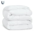 thumbnail image 4 of U by Bedsure Queen Comforter Duvet Insert, All Season Down Alternative, Fluffy Soft Bedding, Machine Washable with 8 Corner Tabs (White, 88x88 Inches), 4 of 7