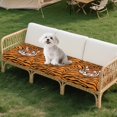 thumbnail image 7 of Xoenoiee Tiger Stripe Pattern Couch Cushion Covers, Soft Sofa Seat Covers for Sectional 3 Cushion Couch, Washable Sofa Slipcover with Elastic Bottom, Non-Slip Furniture Protector for Pets, 7 of 7