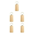 thumbnail image 1 of relayinert 1/2/3/5 Wood Key Chain Craft Blank Keyring Gift Personalized Pendant Hanging Outdoor Holder Handicraft Organizer Accessory Type 1 5PCS, 1 of 6