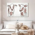 thumbnail image 2 of Elephant Stock Cute Cows Wall Art - Horizontal Canvas Wall Art - Living Room Wall Decor - Animal Canvas - Black And White Decor - 48" x 32", 2 of 8