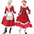 thumbnail image 2 of Recién llegado 2022, disfraz de señora Santa Claus para Navidad, 2 of 4