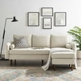thumbnail image 2 of Sectional Sofa Set, Fabric, Beige, Modern Contemporary Urban Design, Living Lounge Room Hotel Lobby Hospitality, 2 of 10