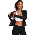 thumbnail image 3 of NELEUS Womens Athletic Jackets Zip Up Yoga Workout Jacket Short Coat Slim Fit With 2 Inner Pockets,Black,US Size L, 3 of 9