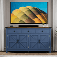 thumbnail image 5 of Winkalon 63'' Kitchen Sideboard Buffet Cabinet, 4-Doors 3-Drawers Farmhouse Storage Cabinet with Adjustable Shelves for Kitchen, Dining Room, Living Room, 5 of 7