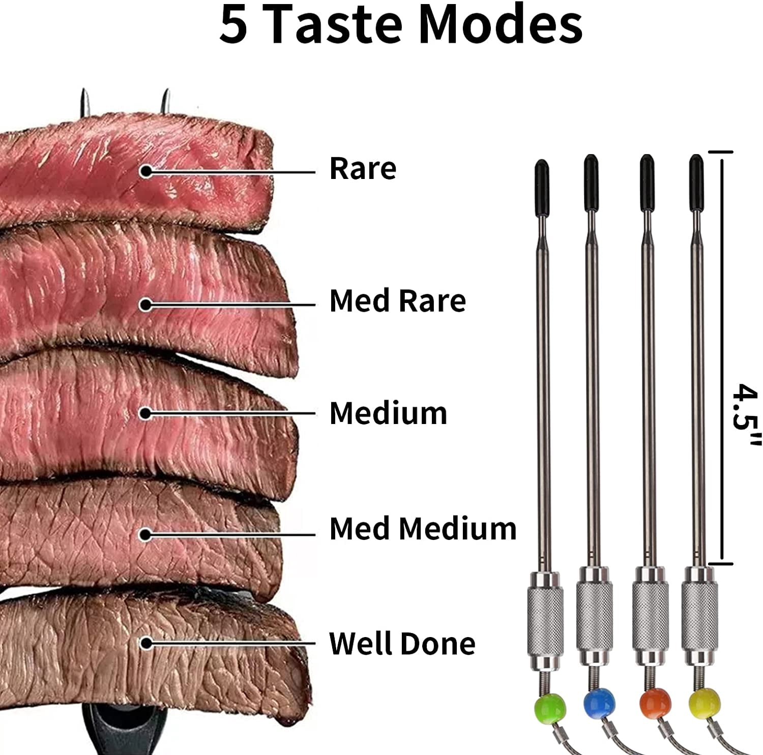 MEASUREMAN Digital Meat-Thermometer Instant-Read Food Temperature-Probe - with Magnet Calibration Thermometer Waterproof for Kitchen Cooking Grill BBQ Oven Candy